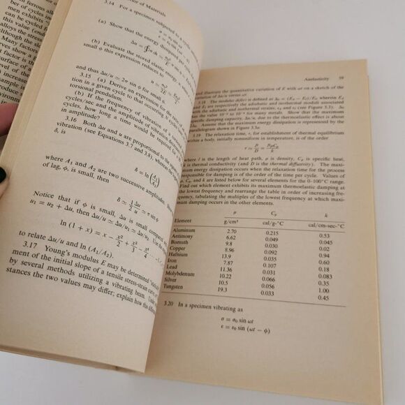 1964 Structure and Properties of Materials Vol III Mechanical Behaviour Book - Picture 7 of 9